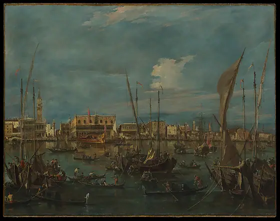 Venice from the Bacino di San Marco, Francesco Guardi, ca. 1765–75, oil on canvas