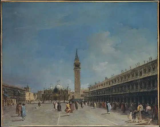 Piazza San Marco, Francesco Guardi, late 1760s, oil on canvas