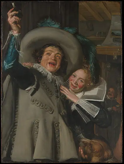 Young Man and Woman in an Inn, Frans Hals, 1623, oil on canvas