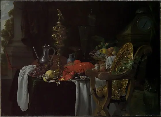 Still Life: A Banqueting Scene, Jan Davidsz de Heem, ca. 1640–41, oil on canvas