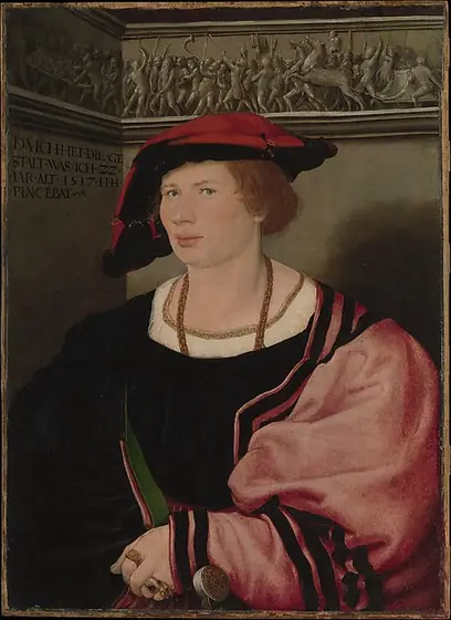 Benedikt von Hertenstein (born about 1495, died 1522), Hans Holbein the Younger, 1517, oil and gold on paper, laid down on wood
