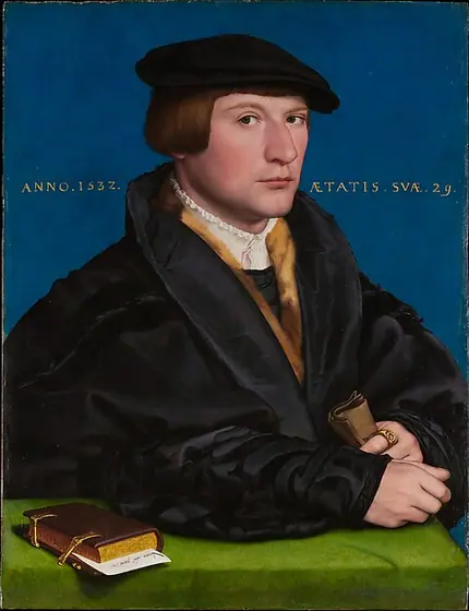 Hermann von Wedigh III (died 1560), Hans Holbein the Younger, 1532, oil and gold on oak