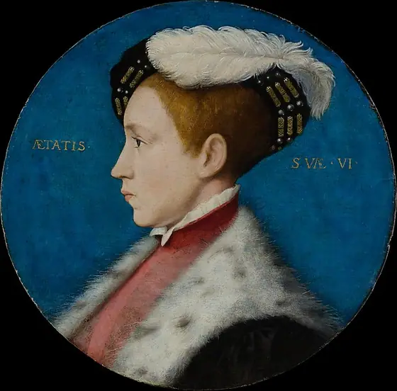 Edward VI (1537–1553), When Duke of Cornwall, Hans Holbein the Younger, ca. 1545; reworked 1547 or later, oil and gold on oak