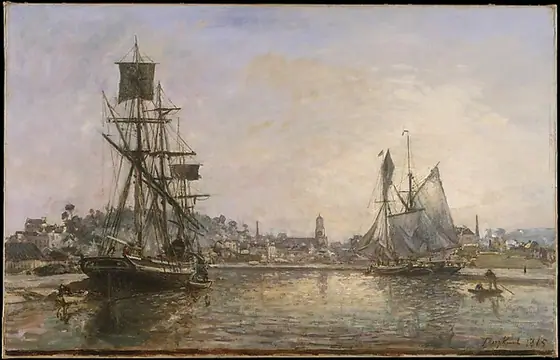 Honfleur, Johan Barthold Jongkind, 1865, oil on canvas