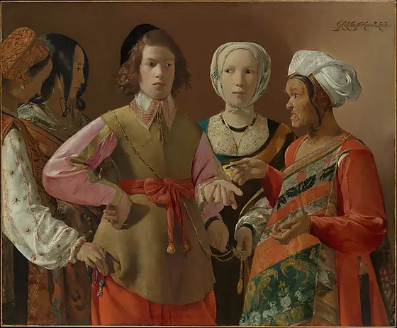 The Fortune-Teller, Georges de La Tour, probably 1630s, oil on canvas