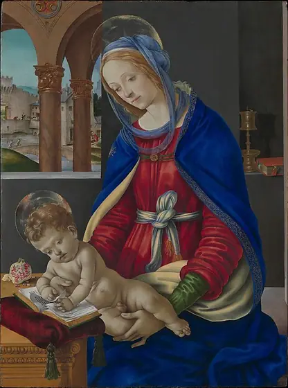 Madonna and Child, Filippino Lippi, ca. 1483–84, tempera, oil, and gold on wood