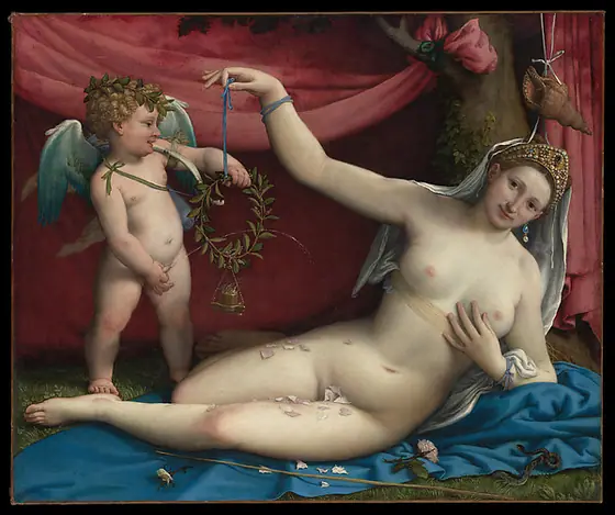 Venus and Cupid, Lorenzo Lotto, 1520s, oil on canvas