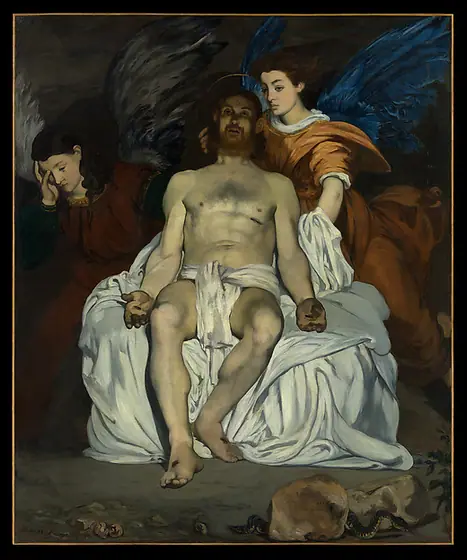 The Dead Christ with Angels, Édouard Manet, 1864, oil on canvas