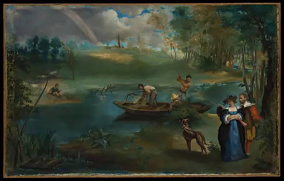 Fishing, Édouard Manet, ca. 1862–63, oil on canvas