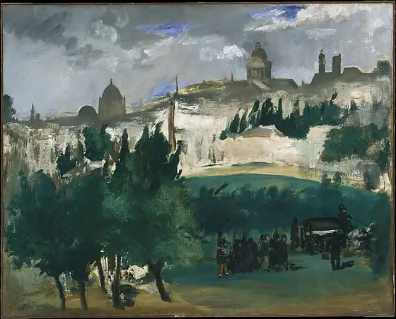 The Funeral, Édouard Manet, ca. 1867, oil on canvas