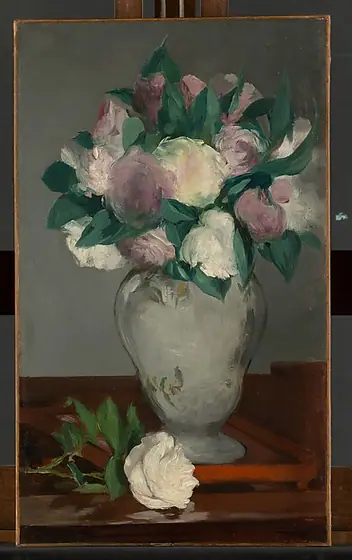 Peonies, Édouard Manet, 1864–65, oil on canvas