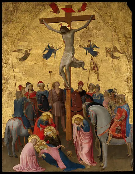 The Crucifixion, Fra Angelico, ca. 1420–23, tempera on wood, gold ground