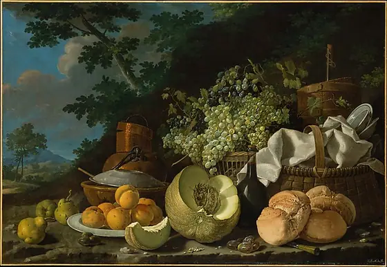 The Afternoon Meal (La Merienda), Luis Meléndez, ca. 1772, oil on canvas