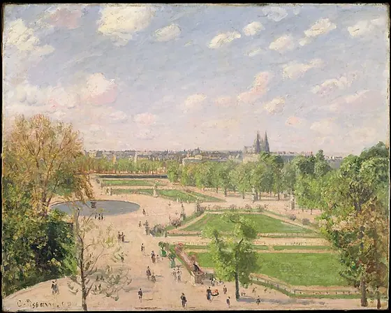 The Garden of the Tuileries on a Spring Morning, Camille Pissarro, 1899, oil on canvas