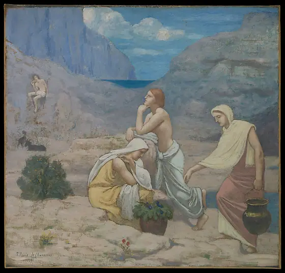 The Shepherd's Song, Pierre Puvis de Chavannes, 1891, oil on canvas