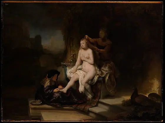 The Toilet of Bathsheba, Rembrandt van Rijn, 1643, oil on wood