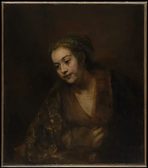 Hendrickje Stoffels (1626–1663), Rembrandt van Rijn, mid-1650s, oil on canvas