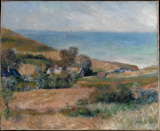 View of the Seacoast near Wargemont in Normandy, Pierre-Auguste Renoir, 1880, oil on canvas