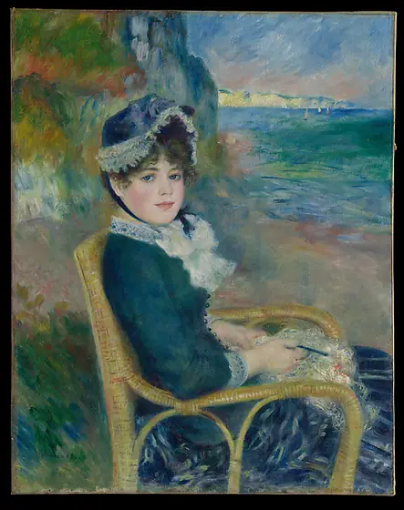 By the Seashore, Pierre-Auguste Renoir, 1883, oil on canvas
