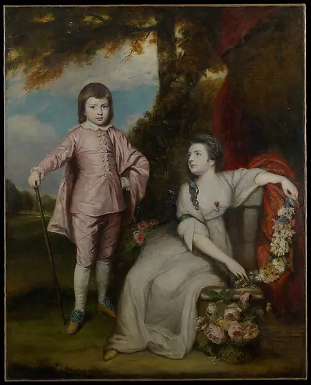 George Capel, Viscount Malden (1757–1839), and Lady Elizabeth Capel (1755–1834), Joshua Reynolds, 1768, oil on canvas