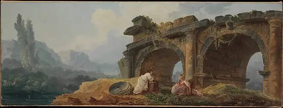 Arches in Ruins, Hubert Robert, 1781, oil on canvas