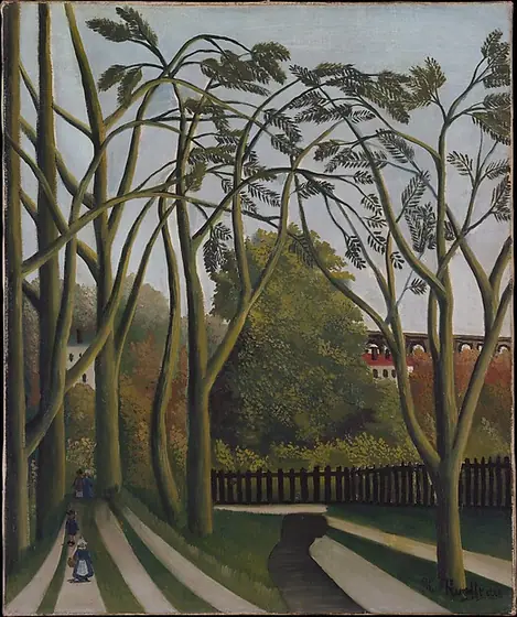 The Banks of the Bièvre near Bicêtre, Henri Rousseau, ca. 1908–09, oil on canvas