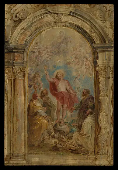 The Glorification of the Eucharist, Peter Paul Rubens, ca. 1630–32, oil on wood
