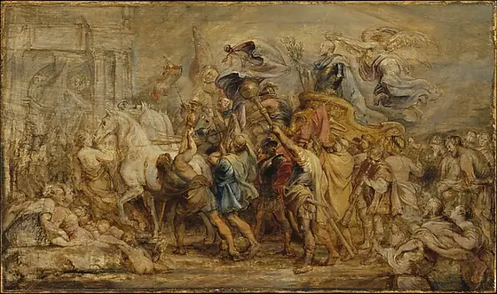 The Triumph of Henry IV, Peter Paul Rubens, ca. 1630, oil on wood