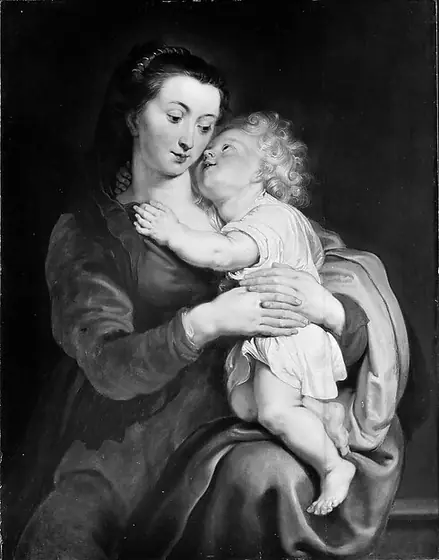 Virgin and Child, Peter Paul Rubens, 1619, oil on wood