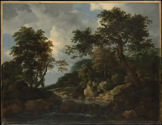 The Forest Stream, Jacob van Ruisdael, ca. 1660, oil on canvas