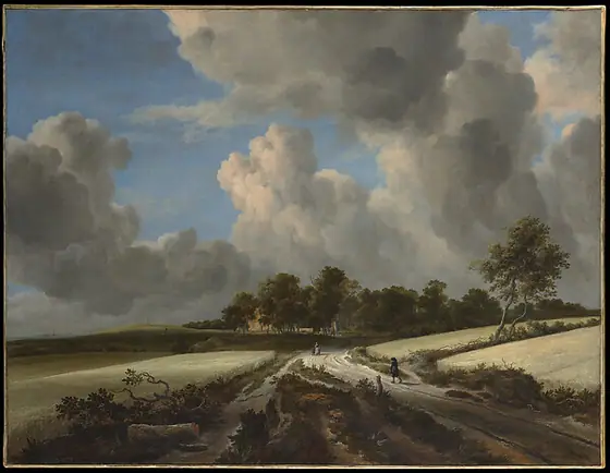 Wheat Fields, Jacob van Ruisdael, ca. 1670, oil on canvas