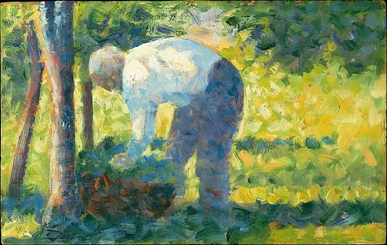 The Gardener, Georges Seurat, 1882–83, oil on wood