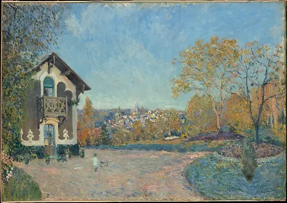 View of Marly-le-Roi from Coeur-Volant, Alfred Sisley, 1876, oil on canvas