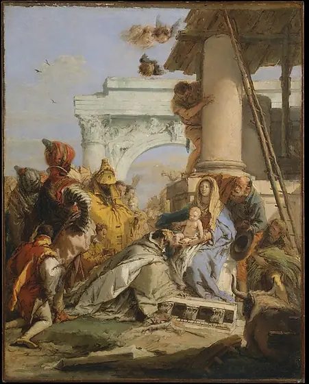 The Adoration of the Magi, Giovanni Battista Tiepolo, late 1750s, oil on canvas