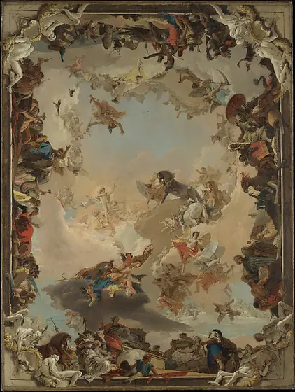 Allegory of the Planets and Continents, Giovanni Battista Tiepolo, 1752, oil on canvas