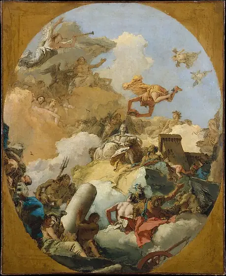 The Apotheosis of the Spanish Monarchy, Giovanni Battista Tiepolo, 1760s, oil on canvas