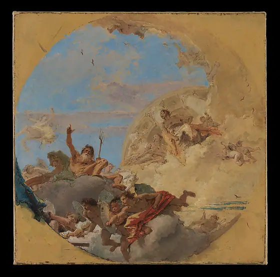Neptune and the Winds, Giovanni Battista Tiepolo, 1760s, oil on canvas