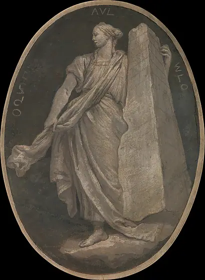 Allegorical Figure Representing Fortitude, Giovanni Battista Tiepolo, 1760, fresco, transferred to canvas