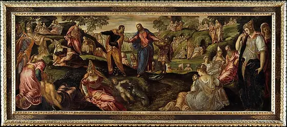 The Miracle of the Loaves and Fishes, Jacopo Tintoretto, ca. 1545–50, oil on canvas