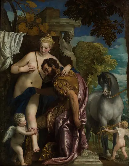 Mars and Venus United by Love, Paolo Veronese, 1570s, oil on canvas