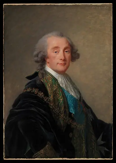 Alexandre Charles Emmanuel de Crussol-Florensac (1743–1815), Élisabeth Louise Vigée Le Brun, 1787, oil on wood