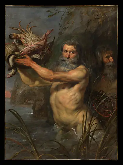 Two Tritons at the Feast of Acheloüs, Anthony van Dyck, 1627, oil on canvas