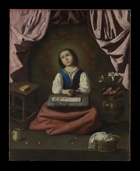 The Young Virgin, Francisco de Zurbarán, ca. 1632–33, oil on canvas