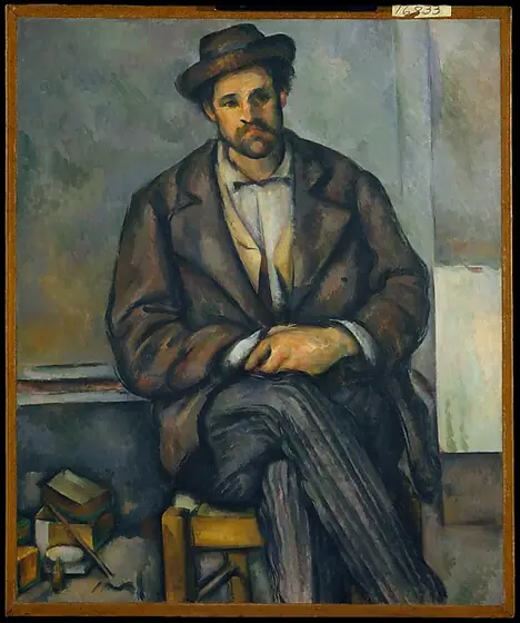 Seated Peasant, Paul Cézanne, ca. 1892–96, oil on canvas