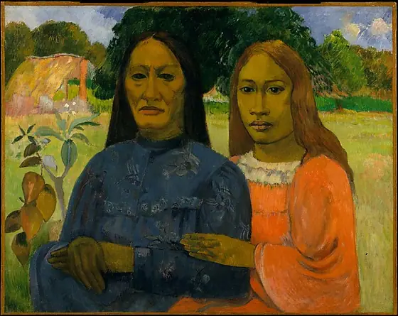 Two Women, Paul Gauguin, 1901 or 1902, oil on canvas