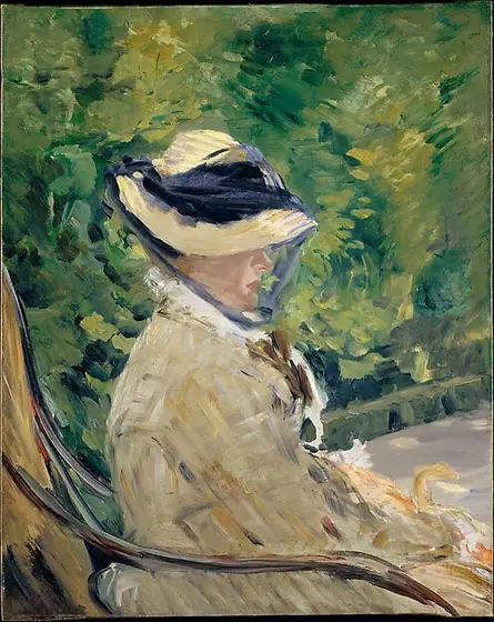 Madame Manet (Suzanne Leenhoff, 1829–1906) at Bellevue, Édouard Manet, 1880, oil on canvas
