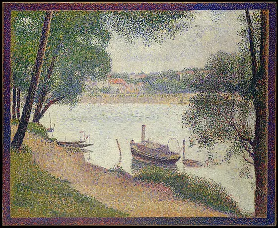 Gray Weather, Grande Jatte, Georges Seurat, ca. 1886–88, oil on canvas