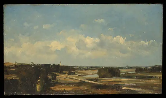Valley of the River Loire, Jules Dupré, 1860, oil on wood