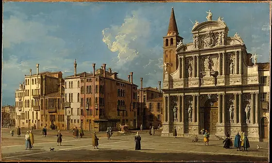 Campo Santa Maria Zobenigo, Venice, Canaletto, 1730s, oil on canvas