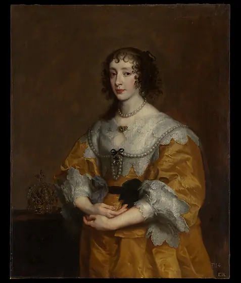Queen Henrietta Maria, Anthony van Dyck, 1636, oil on canvas